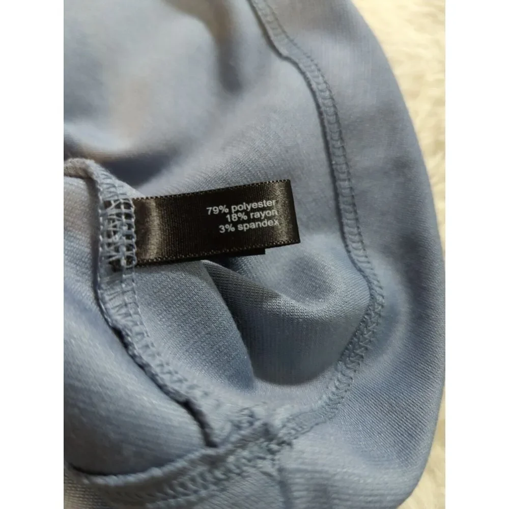 The Limited Cornflower Blue 3/4 Sleeve Skater Dress Size Medium 611‎